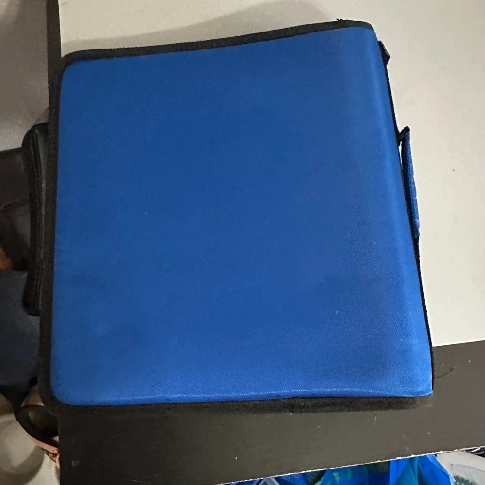 Case-it The Classic T-221 3-Ring Zipper Binder 2 Inch Blue Black School Office
